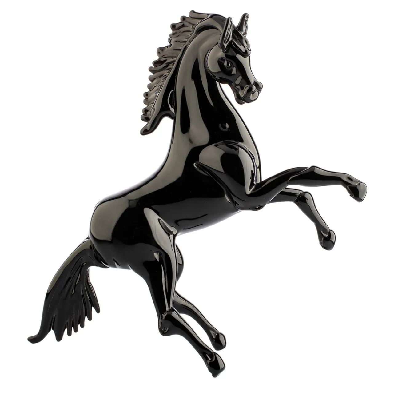Officine di Murano 1295 Rampante Scultura zoomorfa nera