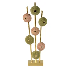 Giuliano Tincani Ricci di mare piccola scultura verde e rosa