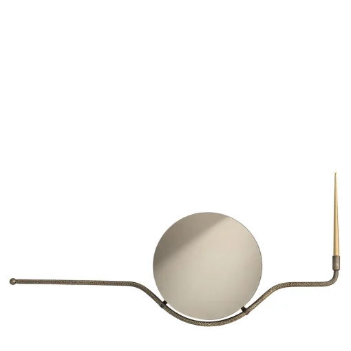 Aina Kari Rising Sun O Specchio da parete con finitura ottone