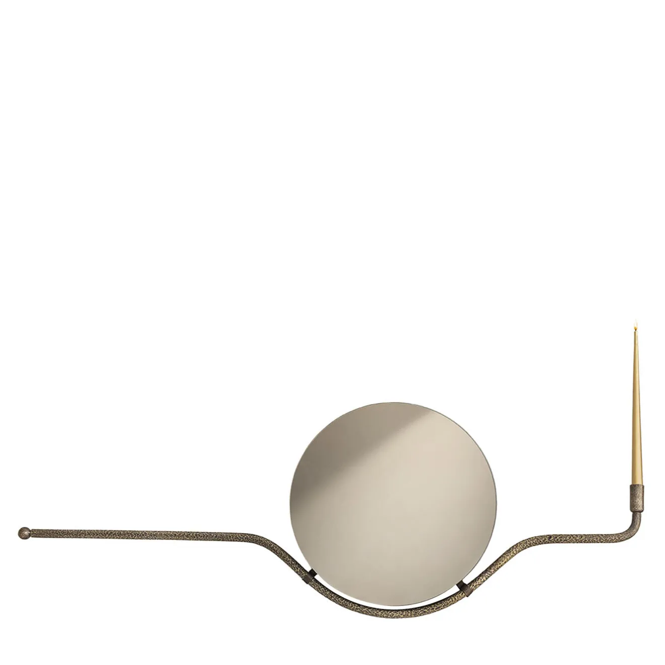 Aina Kari Rising Sun O Specchio da parete con finitura ottone