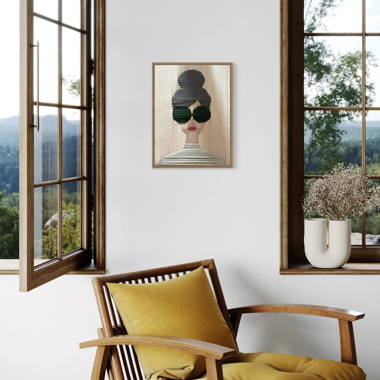 Kubel Design Ritratto Arazzo multicolore #3