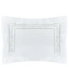 Verderoccia Roma Bianco e argento oliva US King Sham