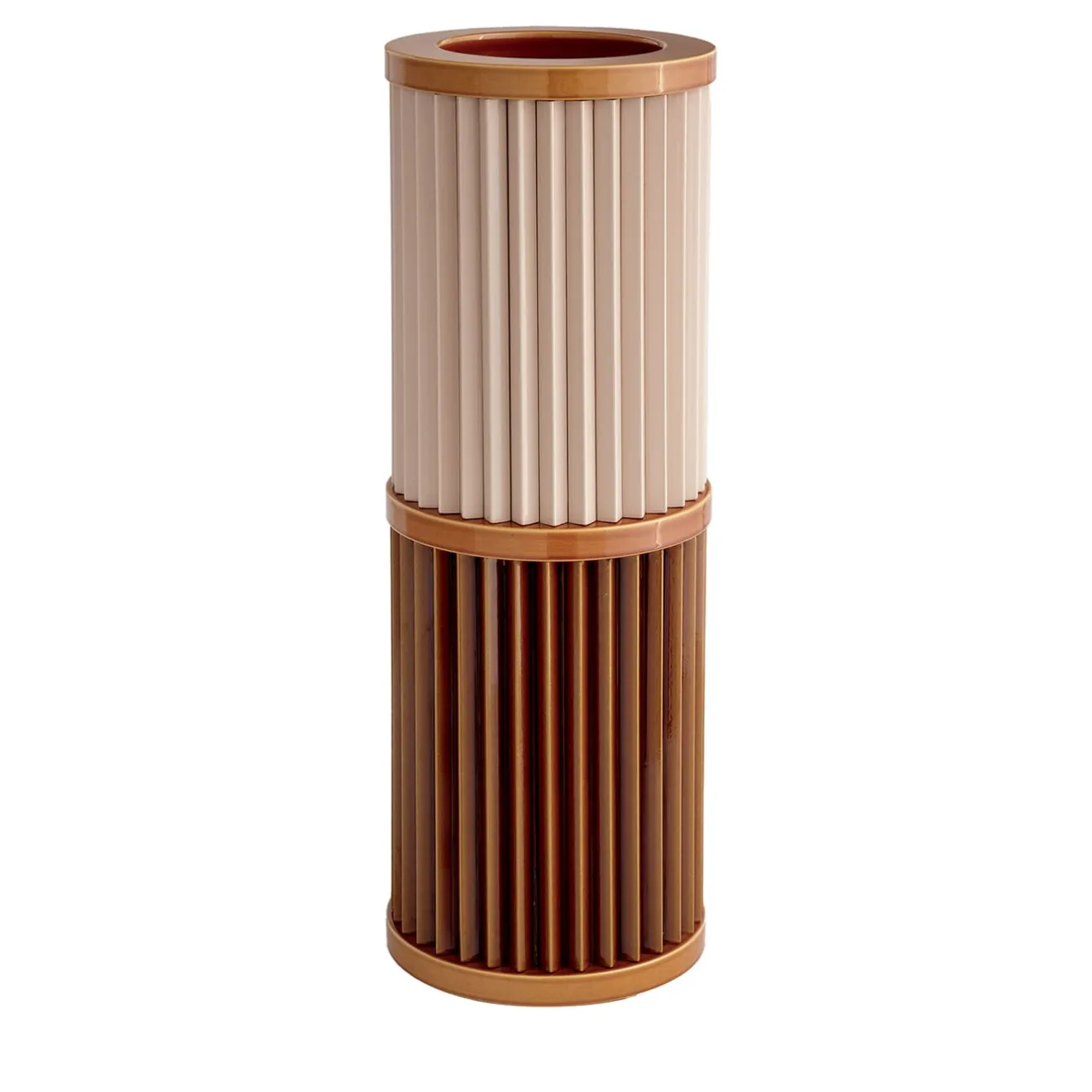 Mutina Rombini B VAso Marrone e Rosa di Ronan e Erwan Bouroullec