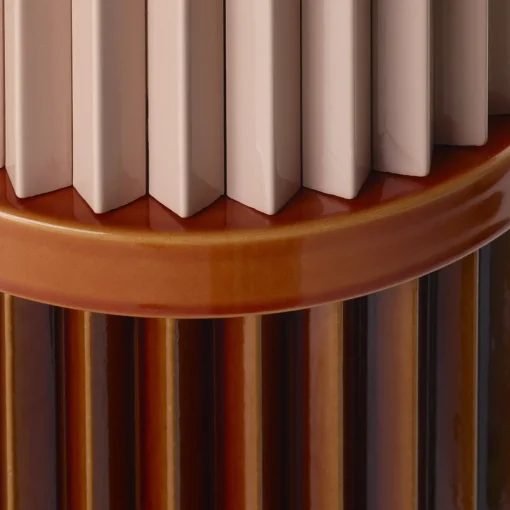Mutina Rombini B VAso Marrone e Rosa di Ronan e Erwan Bouroullec