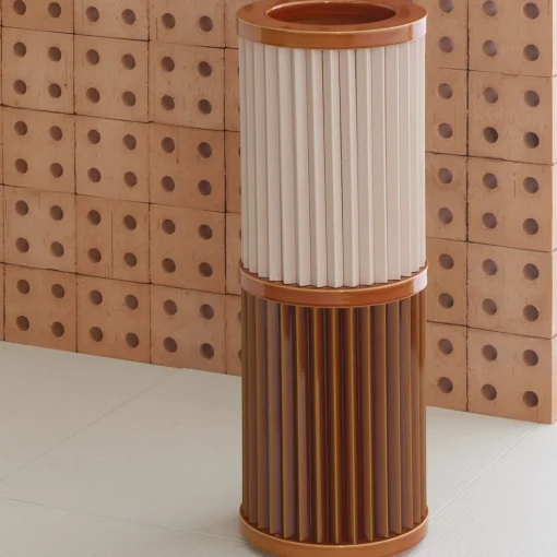 Mutina Rombini B VAso Marrone e Rosa di Ronan e Erwan Bouroullec