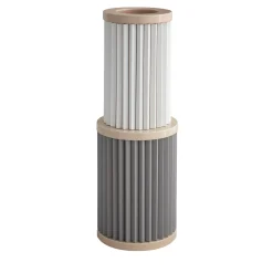 Mutina Rombini C Vaso Bianco e Grigio di Ronan e Erwan Bouroullec