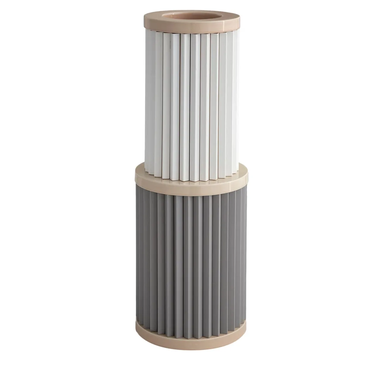 Mutina Rombini C Vaso Bianco e Grigio di Ronan e Erwan Bouroullec