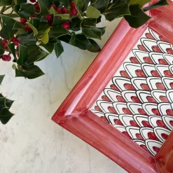 Lab Design Rosso con motivo ovale Vide Poche