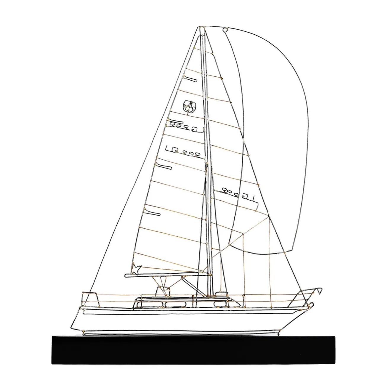 Profilo Saint Barth Barca a vela in metallo