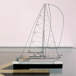 Profilo Saint Barth Barca a vela in metallo