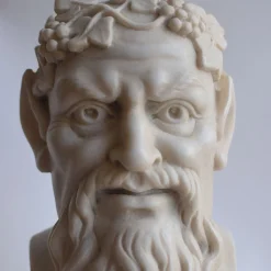 Todini Sculture Satiro con uva scultura in marmo di Carrara