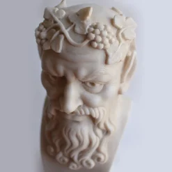 Todini Sculture Satiro con uva scultura in marmo di Carrara