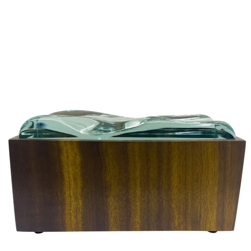 Ghirò Studio Scatola decorativa in cristallo e bois de Rosewood