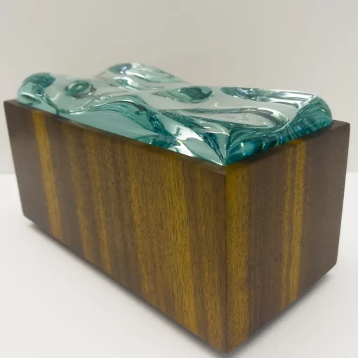Ghirò Studio Scatola decorativa in cristallo e bois de Rosewood