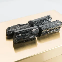 Selezioni Domus Scatola in Ottone con Pietre di Tormalina