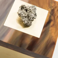 Selezioni Domus Scatola in Ottone con Pietre di Pirite