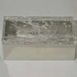 Giuliano Tincani Scatola in ottone di quarzo ialino