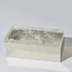 Giuliano Tincani Scatola in ottone di quarzo ialino