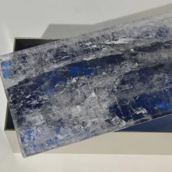 Giuliano Tincani Scatola in ottone di quarzo blu