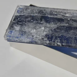 Giuliano Tincani Scatola in ottone di quarzo blu