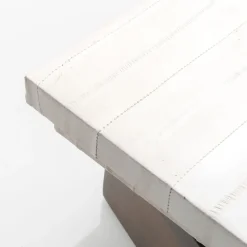 Selezioni Domus Scatola in Pelle di Anguila e Ottone Lucido con Coperchio
