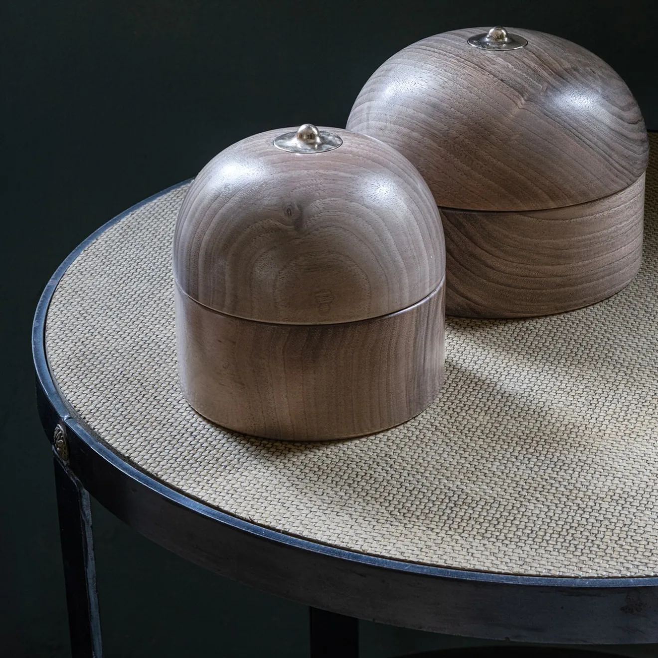 Piccoli Smalti Scatola Maxi in Legno di Castagno Forget-Me-Not