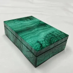 Obsydian Stone Scatola per gioielli in malachite Bahria