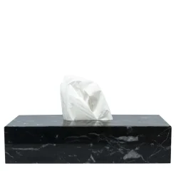 FiammettaV Home Collection Scatola per tessuti in marmo nero