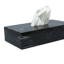 FiammettaV Home Collection Scatola per tessuti in marmo nero