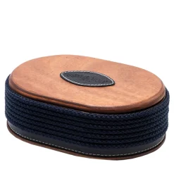 Marricreo Scatola portagioie ovale blu