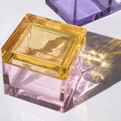 Studio Bojola Scatola Rosa in Cristallo Palmi