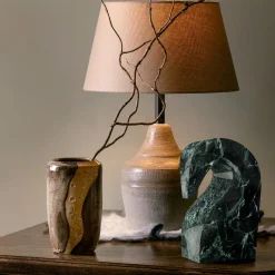 Carcino Design Scultura a forma di testa di cavallo Metis Verde Alpi