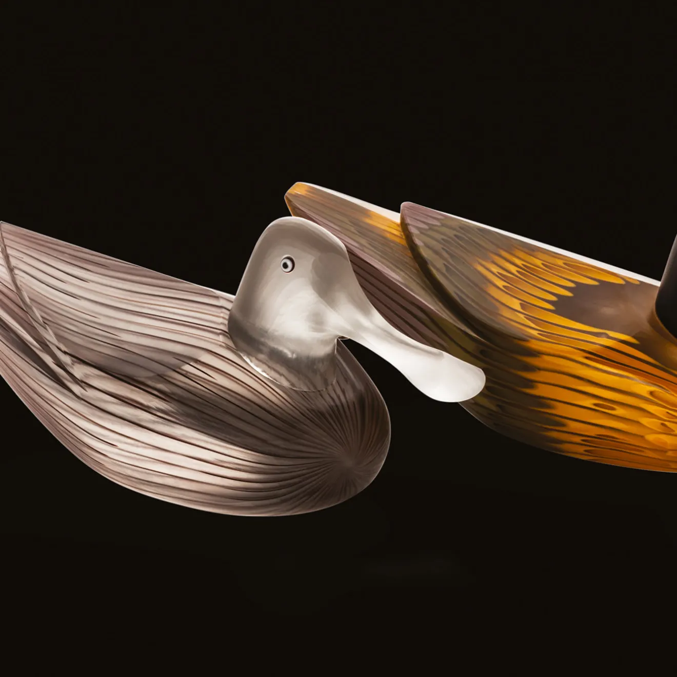 Venini Scultura Anatra Gray di Toni Zuccheri