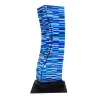VéVé Glass Scultura blu di Poseidone