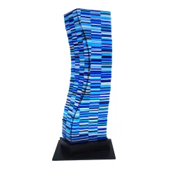 VéVé Glass Scultura blu di Poseidone