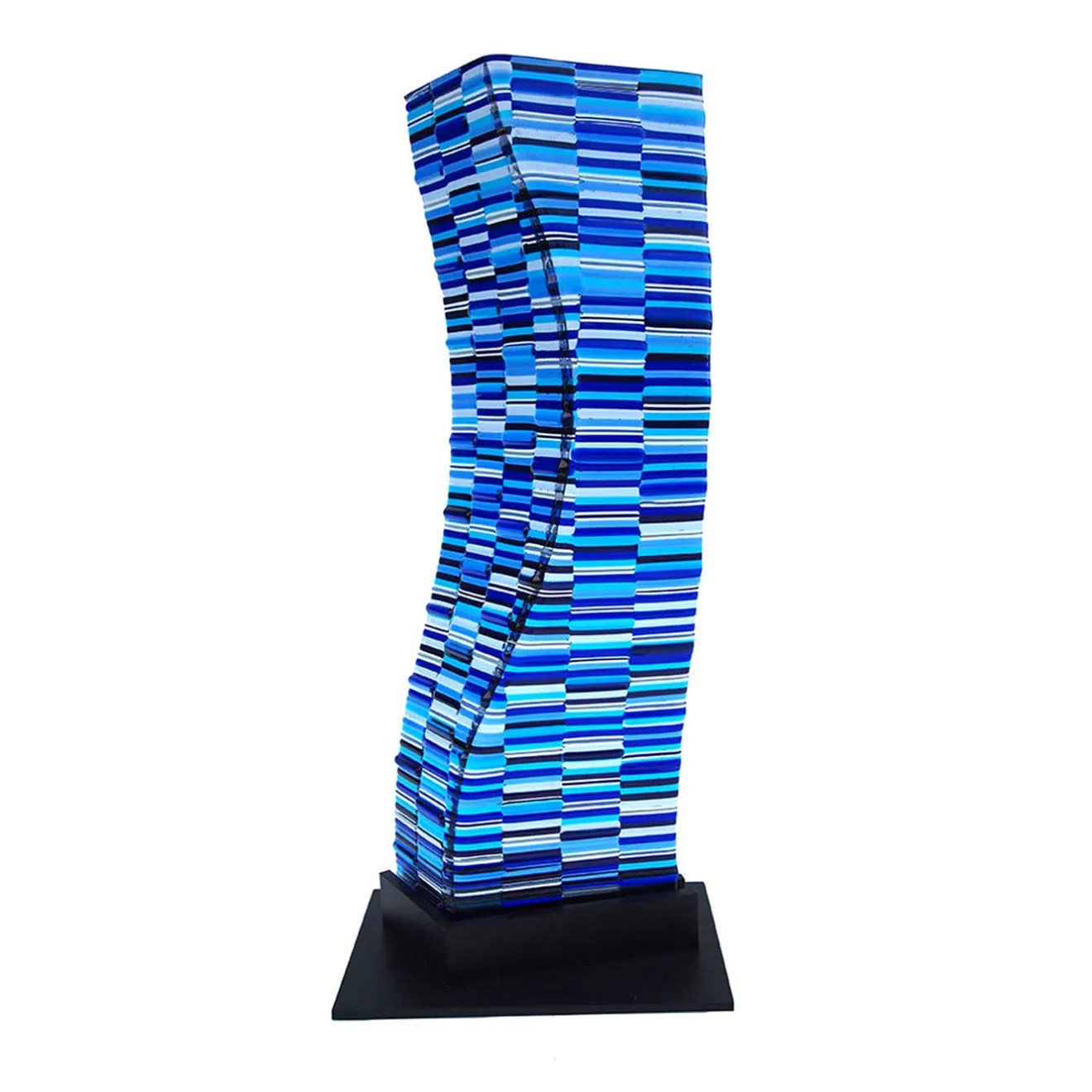 VéVé Glass Scultura blu di Poseidone