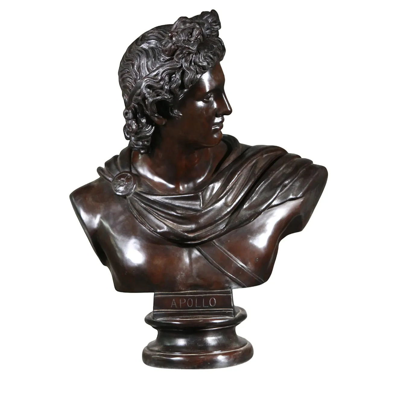 Fonderia Artistica Ruocco Scultura Busto Apollo in bronzo