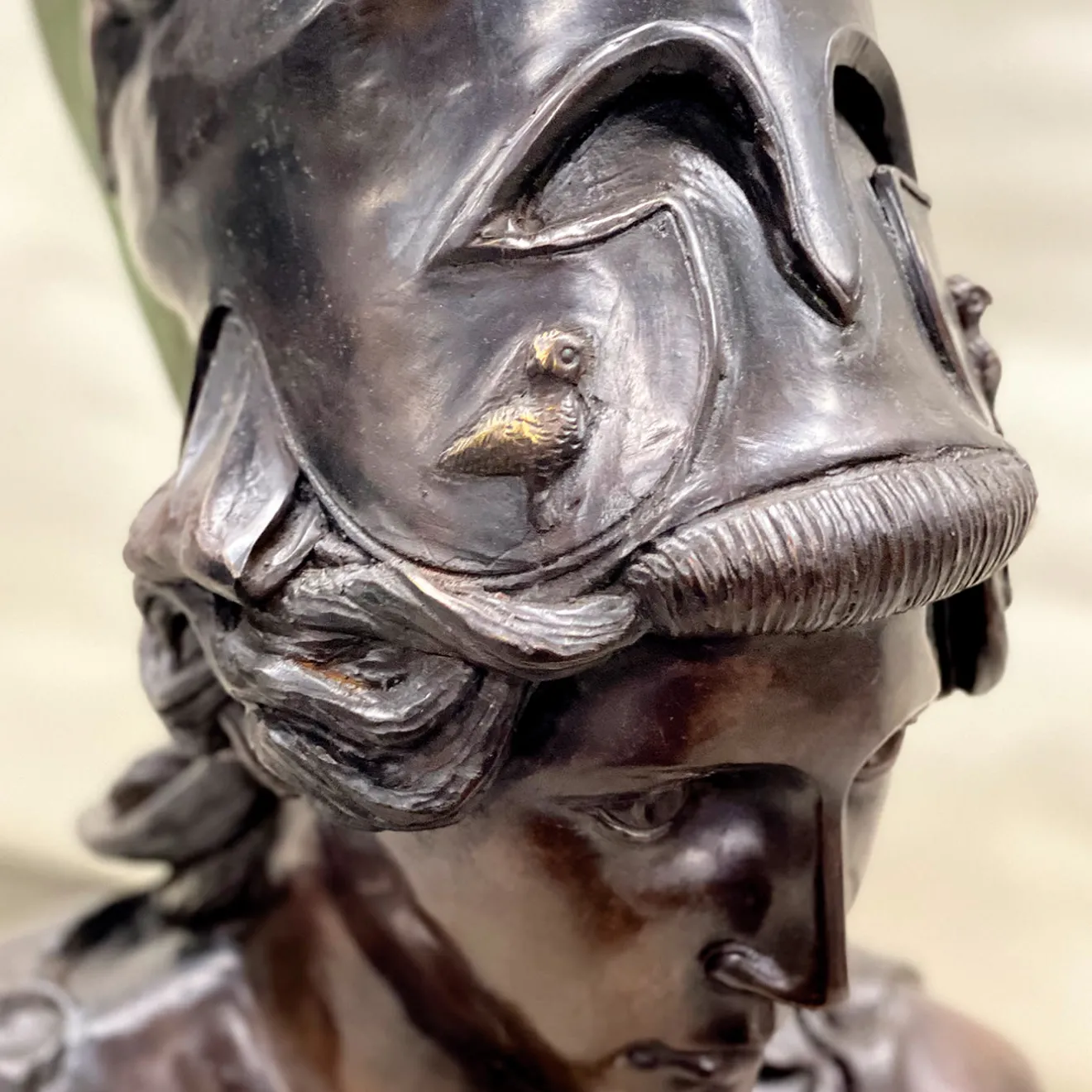 Fonderia Artistica Ruocco Scultura Busto Atena in bronzo