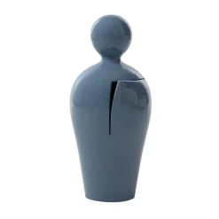 SANTOPECCATORE Scultura Da in Ceramica Azzurra