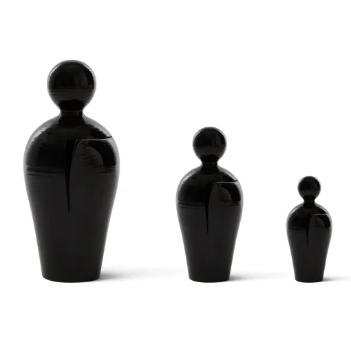 SANTOPECCATORE Scultura Da in Ceramica Nera