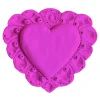 Amelia Corvino Scultura Da Parete Milagros Cuore Sacro In Gesso Rosa Neon