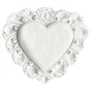 Amelia Corvino Scultura Da Parete Milagros Cuore Sacro In Gesso Bianco