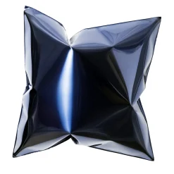 BAU Design Scultura da parete quadrata a forma di cuscino blu