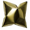 BAU Design Scultura da parete quadrata a forma di cuscino d'oro