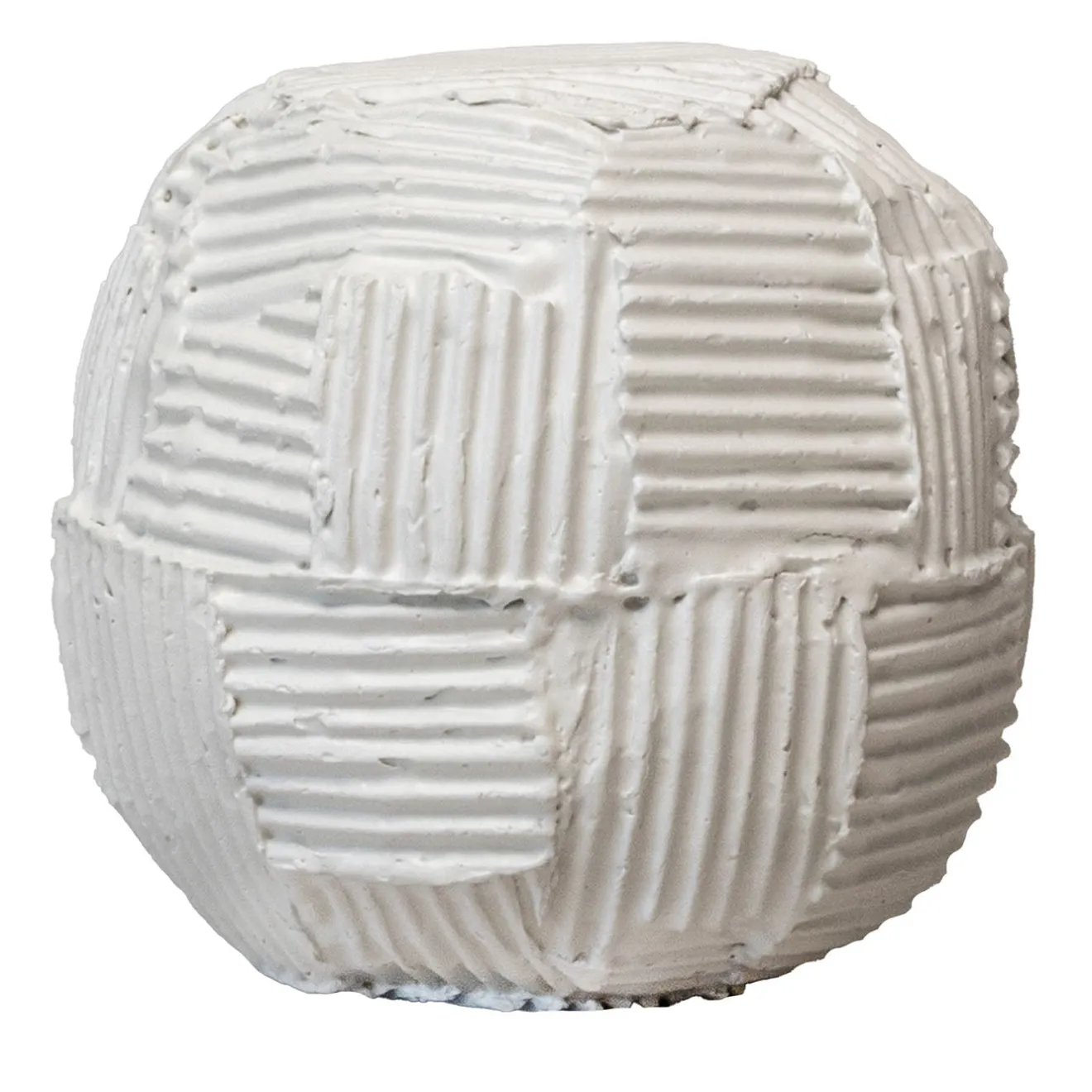 Paola Paronetto Scultura Decorativa Sfero Cartoccio Bianca