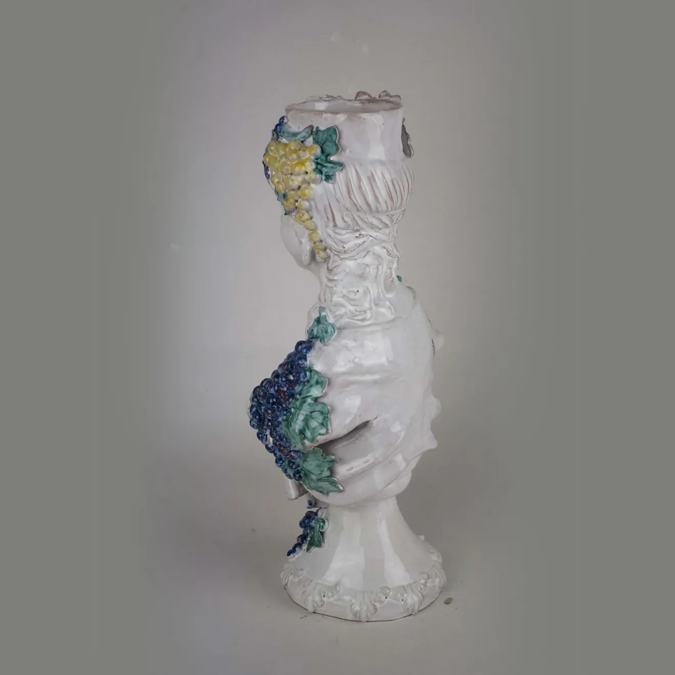 Alessandro Iudici Scultura di busto in ceramica autunnale
