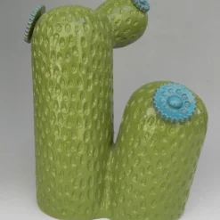 Mazzotti 1903 Scultura di cactus in ceramica Little Rock Street di Tullio Mazzotti