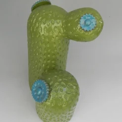 Mazzotti 1903 Scultura di cactus in ceramica Little Rock Street di Tullio Mazzotti