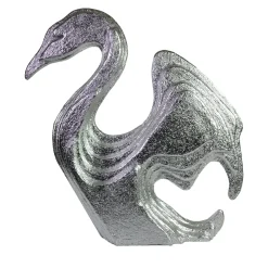 PB Studio Artigiano Scultura di cigno d'argento