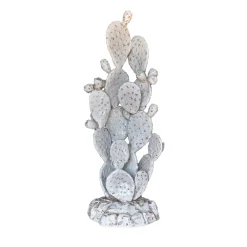 Ceramiche Ceccarelli Scultura di fico d'India bianco